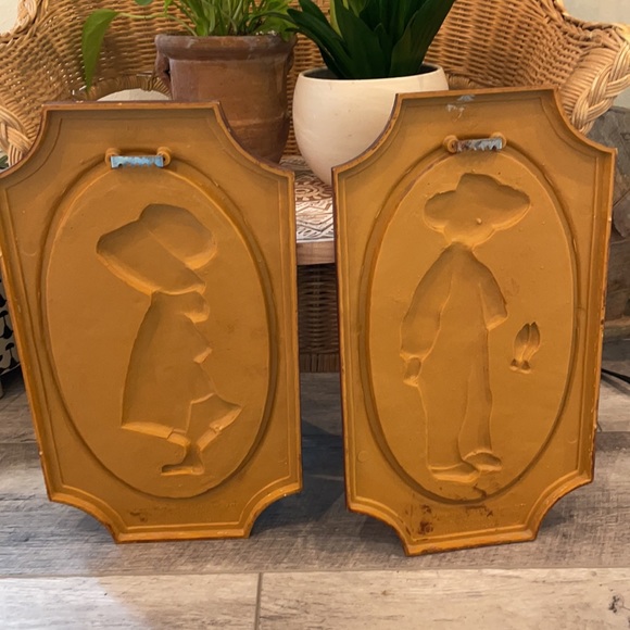 ***SOLD*SOLD*******🧡Vintage Syroco 1972 & 1976 Holly & Robby Wall Set🧡 - Picture 7 of 11